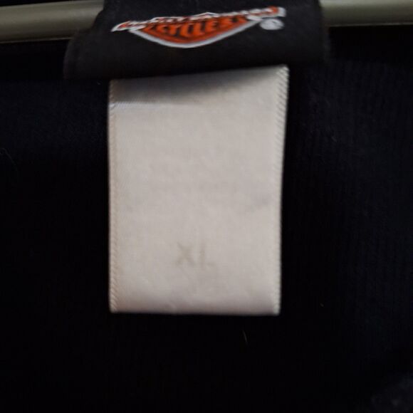 Harley Davidson Women's Waffle Weave Shirt Thermal Style Graphic Biker Chic XL - Picture 4 of 7